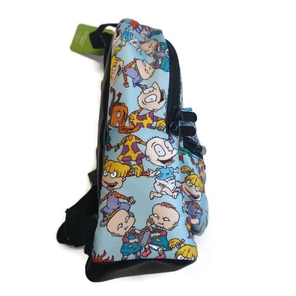 Bioworld Nickelodeon Rugrats MINI Soft Backpack Blue Multi-Color 11" x 9" - Picture 5 of 6